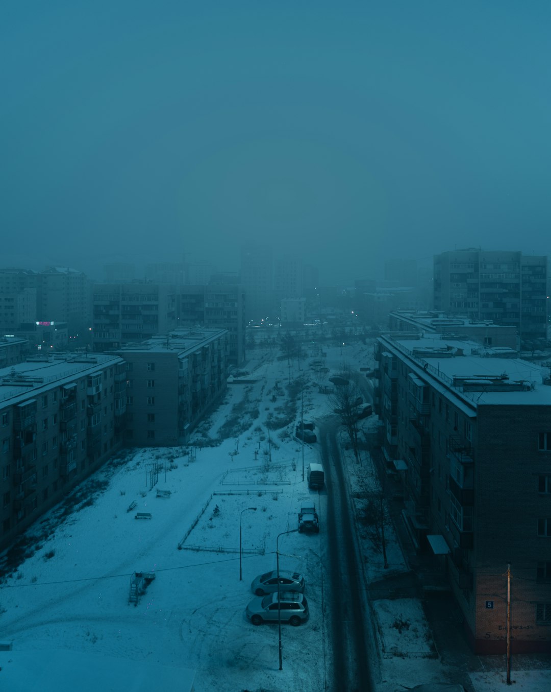 Landscape with different white balance settings